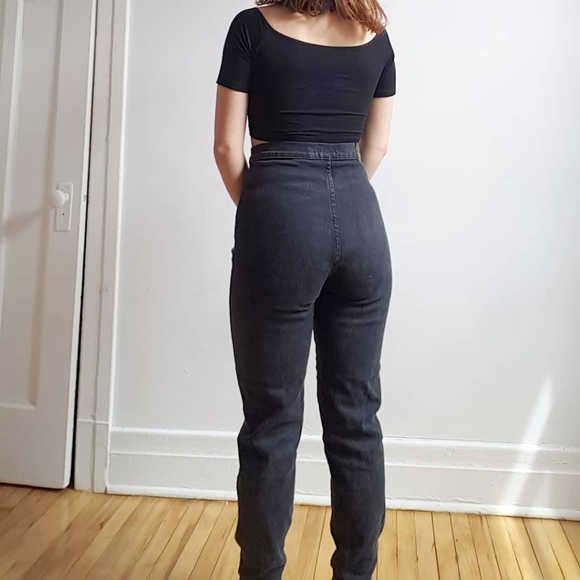 Black high rise skinny jeans - Picture 2 of 4